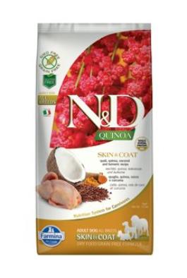 N&D Quinoa DOG Skin&Coat Quail all breeds 7kg