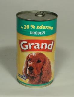 GRAND konz. pes drůbeží 1300g