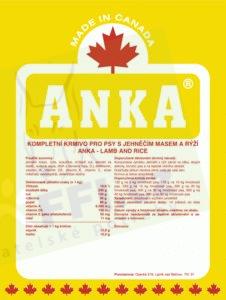 Anka Lamb& Rice 10kg