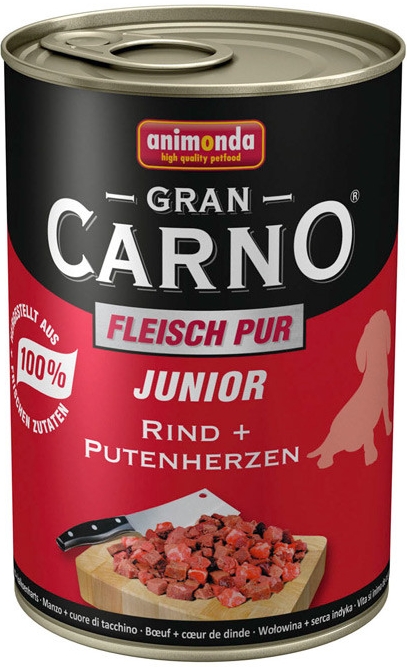 Animonda pes GRANCARNO konz. JUNIOR hov/krůt srdc 800g