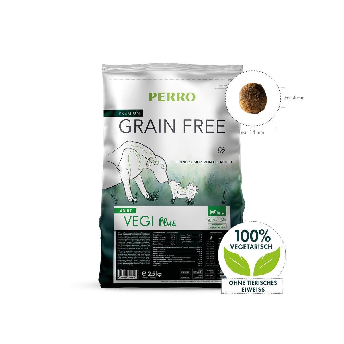 PERRO Grain Free Adult Vegi Plus 2,5kg