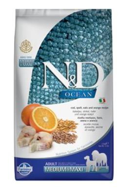 Vzorek N&D OCEAN DOG LG Adult M/L Codfish & Orange 100g