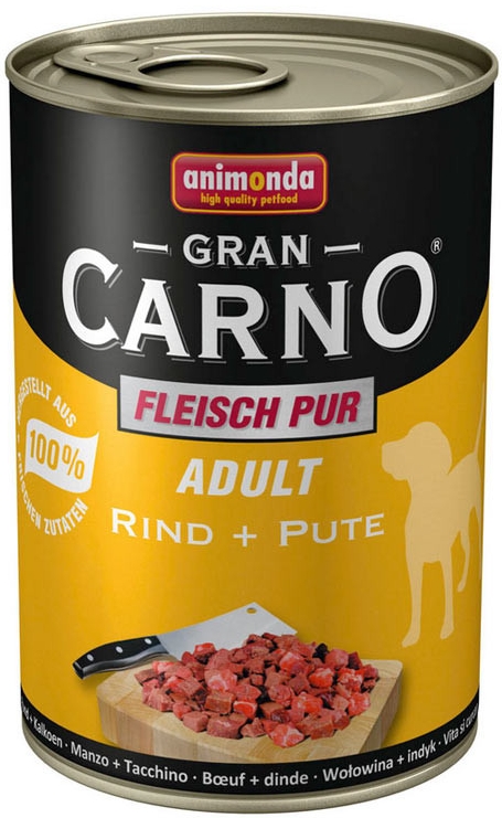 Animonda pes GRANCARNO konz. ADULT hovězí/ krůta 400g