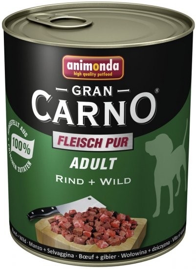 Animonda pes GRANCARNO konz. ADULT hovězí/zvěřina 400g