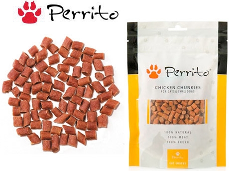 Perrito Chicken Chunkies pro kočky a malé psy 100g
