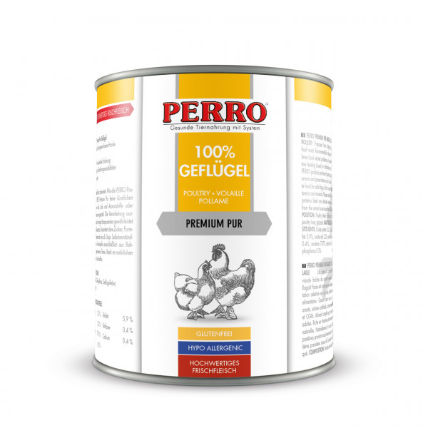 PERRO Premium Pur Drůbeží 820 g