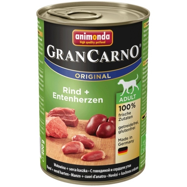 Animonda pes GRANCARNO konz. ADULT hov/kach.srdce 400g