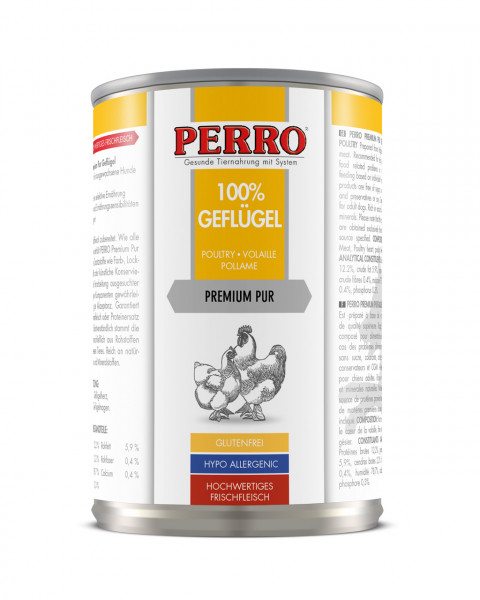 PERRO Premium Pur Drůbeží 410 g
