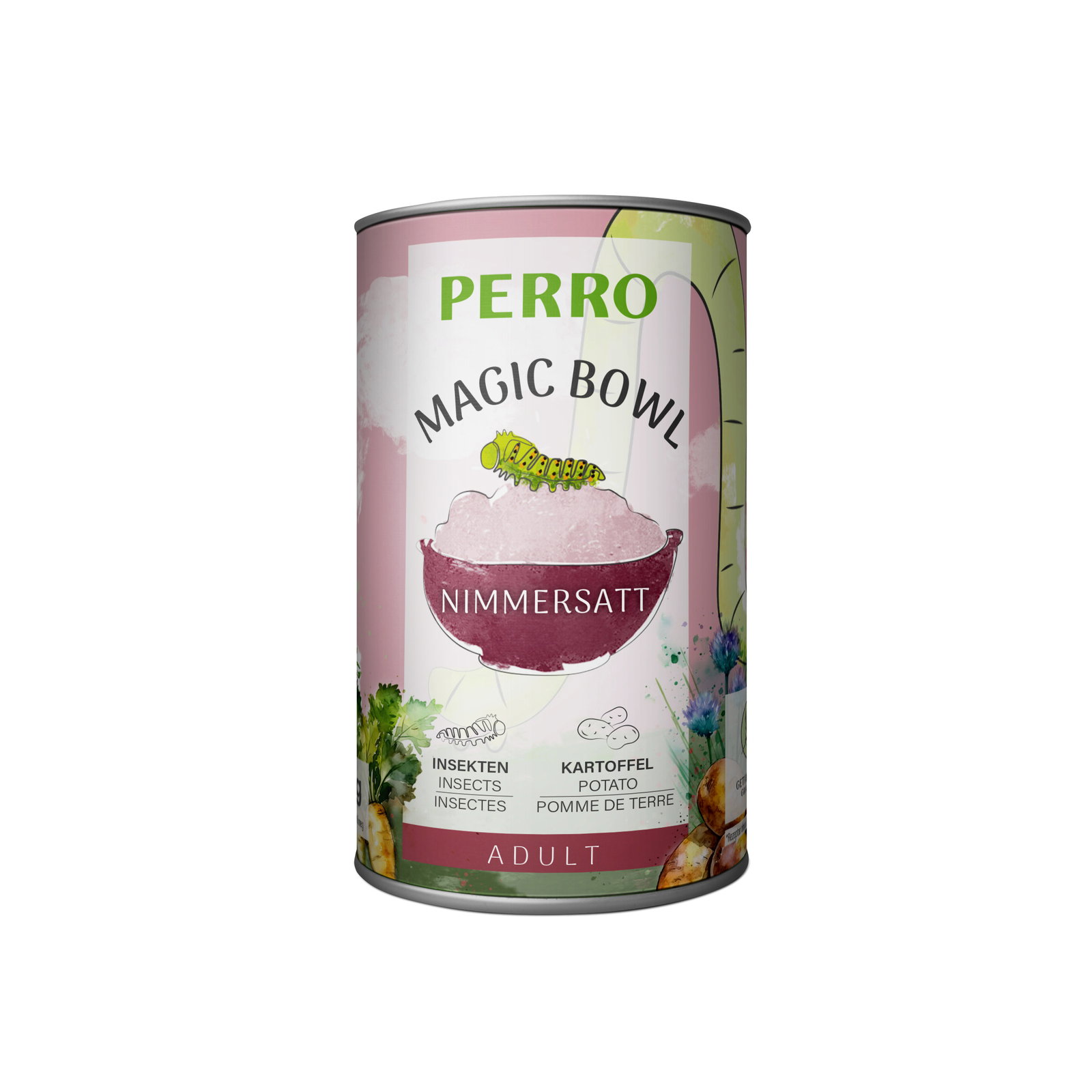 PERRO Magic Bowl Nimmersatt hmyz, brambory a pastinák pro dospělé 400g