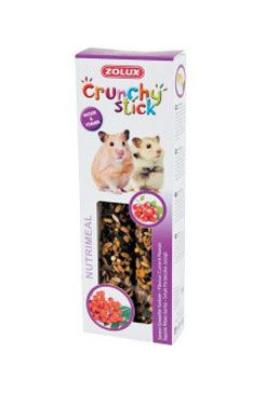 Pochoutka CRUNCHY STICK rybíz/jeřabina pro křečkyZolux