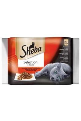 Sheba kapsa Selection šťavnatý výběr ve šťávě 4x85g