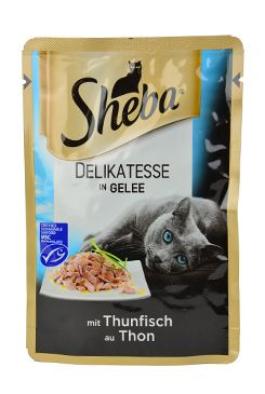 Sheba kapsa Delikatesse s tuňákem v želé 85g