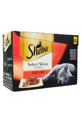 Sheba kapsa Slices in Gravy Šťavnatý výběr 12x85g