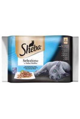 Sheba kapsa Selection rybí šťavnatý výběr 4x85g