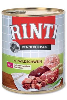 Rinti Dog Kennerfleisch konzerva divočák 800g