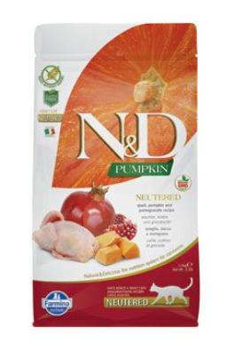 N&D Pumpkin CAT Neutered Quail & Pomegranate 5kg