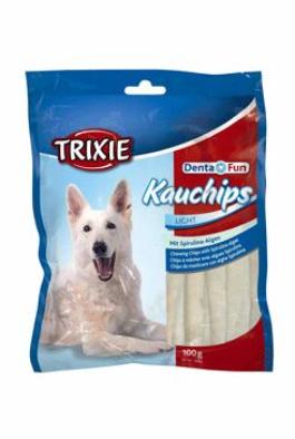 Pochoutka Dentafun CHEWING CHIPS s řasou pes 100g TR