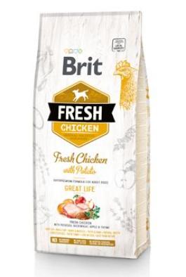 Brit Fresh Dog Chicken & Potato Adult Great Life 2x12kg