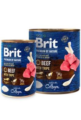 Brit Premium Dog by Nature konz Beef&Tripes 800g
