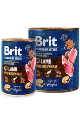 Brit Premium Dog by Nature  konz Lamb & Buckwheat 800g