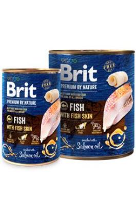 Brit Premium Dog by Nature  konz Fish & Fish Skin 800g