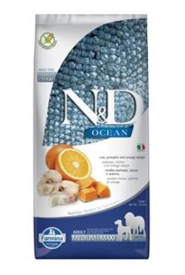 N&D OCEAN DOG LG Adult M/L Codfish & Orange 2x12kg