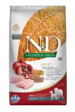N&D LG DOG Light M/L Chicken&Pomegranate 2,5kg