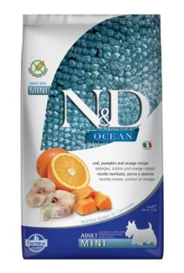 N&D OCEAN DOG Adult Mini Codfish&Pumpkin&Orange 2,5kg