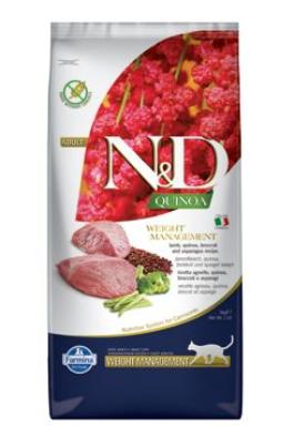 N&D Quinoa CAT Weight Management Lamb & Broccoli 5kg