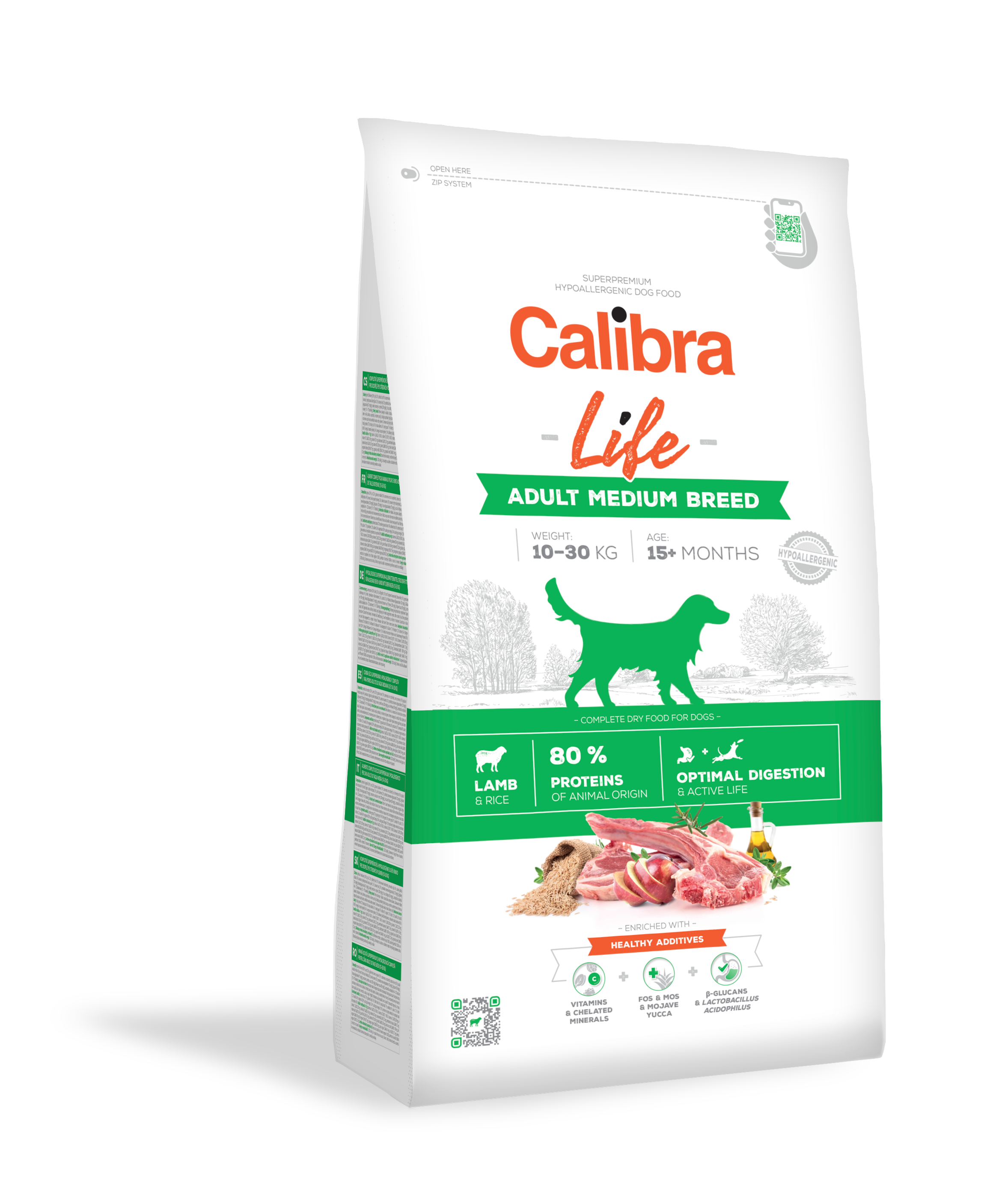Calibra Dog Life Adult Medium Breed Lamb 2,5kg