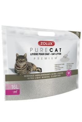 Podestýlka PURECAT mineral Premium ultralightclump 16l