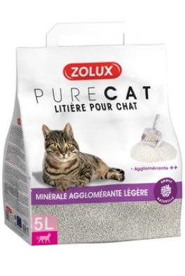 Podestýlka PURECAT mineral light clumping 5l Zolux