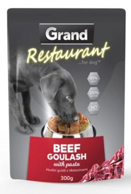GRAND kaps. deluxe pes Restaur.  hovězí guláš 300g