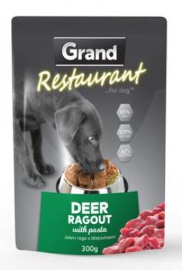 GRAND kaps. deluxe pes Restaur.  jelení ragú 300g