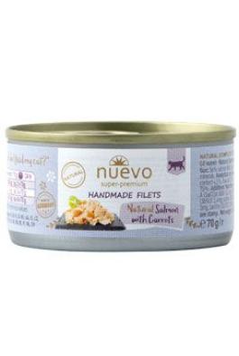 Nuevo kočka Handmade Losos s mrkví konz. 70g