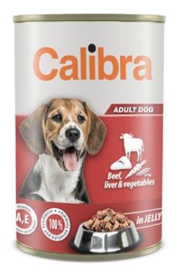 Calibra Dog  konz.Beef,liver&veget. in jelly 1240g