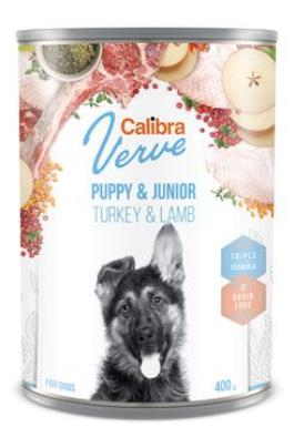 Calibra Dog Verve konz.GF Junior Turkey&Lamb 400g
