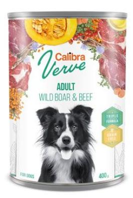 Calibra Dog Verve konz.GF Adult Wild Boar&Beef 400g