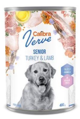 Calibra Dog Verve konz.GF Senior Turkey&Lamb 400g