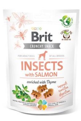 Brit Care Dog Crunchy Crack. Insec. Salmon Thyme 200g