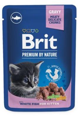 Brit Premium Cat kapsa White Fish for Kitten 100g