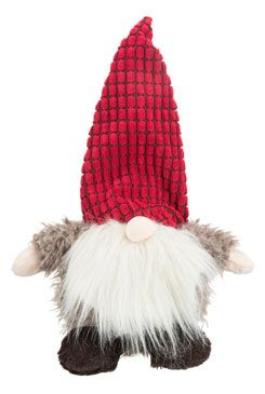 Vánoční hračka pes Skřítek plyš, šustící 33cm TR