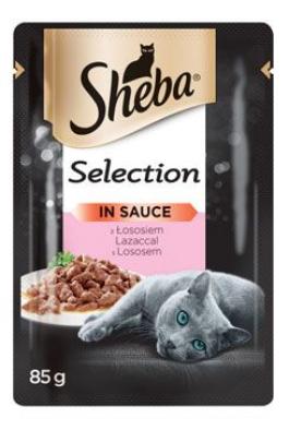 Sheba kapsa Selection s lososem ve šťávě 85g