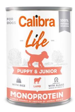 Calibra Dog Life  konz.Puppy&Junior Lamb&rice 400g