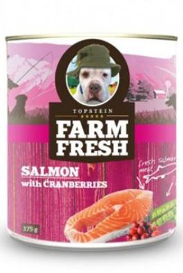 Farm Fresh Dog Salmon with Cranberries konzerva 375g