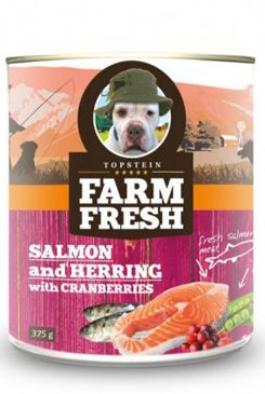 Farm Fresh Dog Salmon&Herring+Cranberries konzer 375g