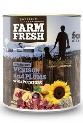 Farm Fresh Dog Venision&Plums+Potatoes konzerva 400g