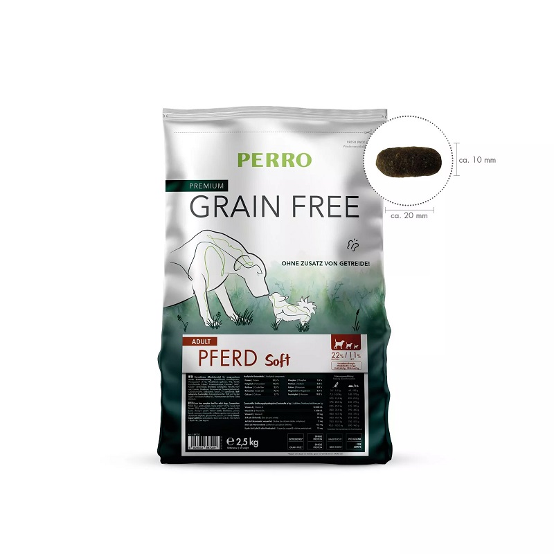 PERRO Grain Free Adult Kůň Soft 2,5kg