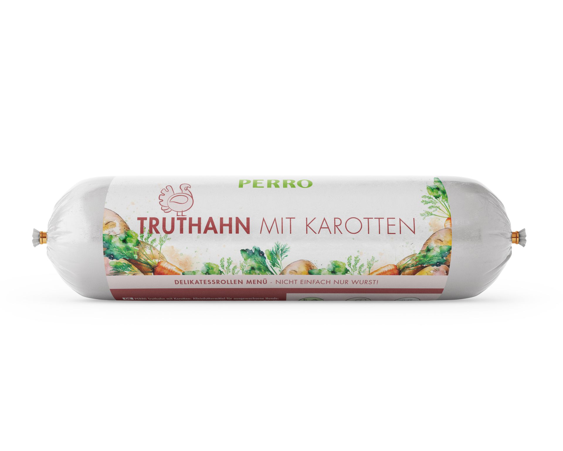 PERRO Delikatessrolle Menu Krůta a mrkev 400g