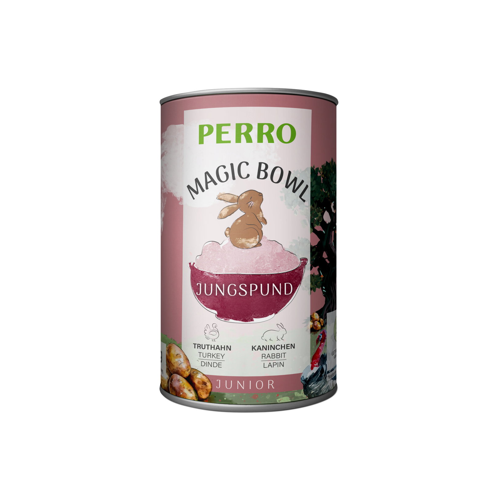 PERRO Magic Bowl Krůta a králík Junior 400g